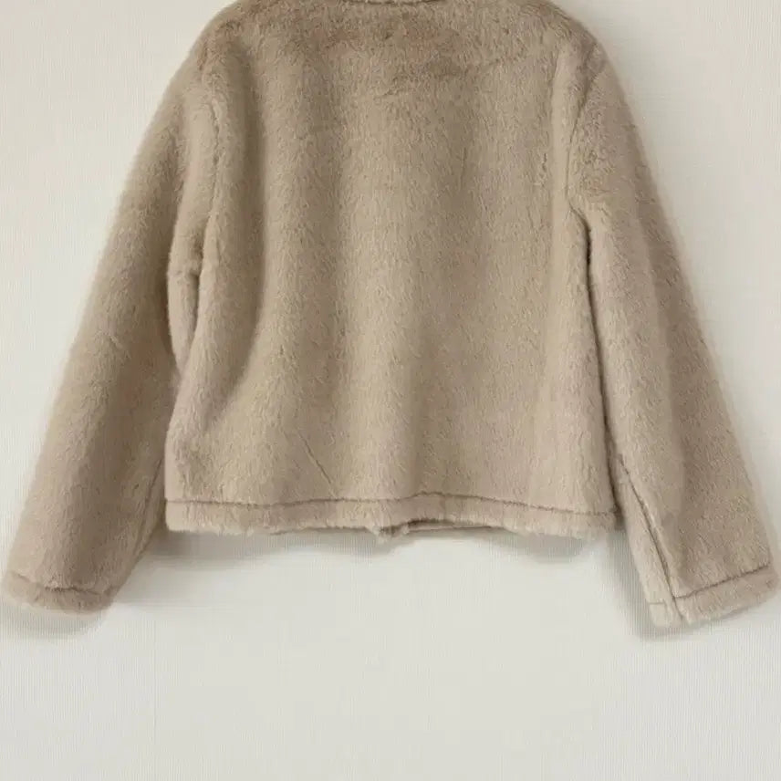 [BUNJANG] Soft V-Neck Fur Jacket / 새제품 부드러운 브이넥 퍼 자켓