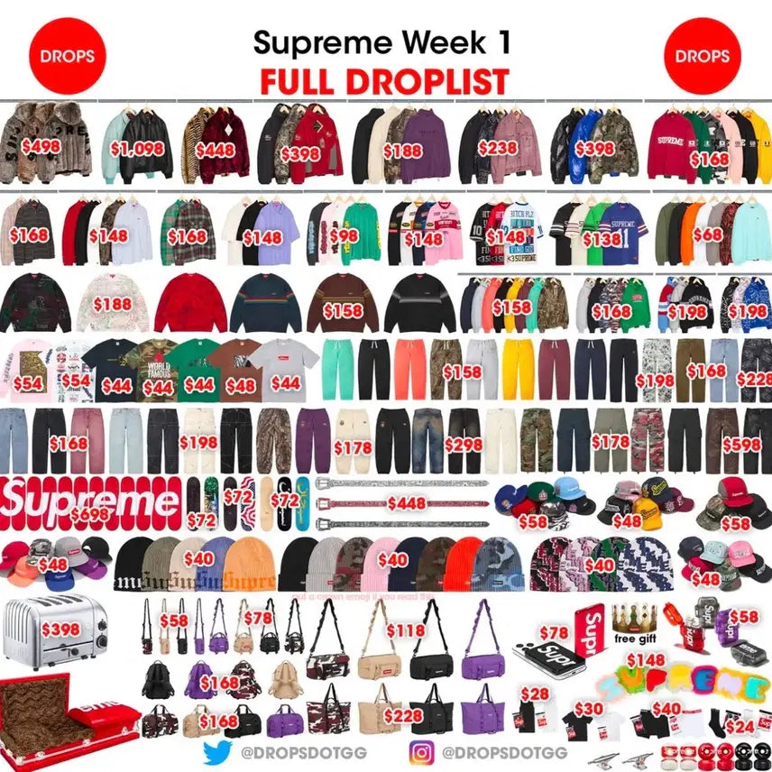 [BUNJANG] Supreme 26SS Week 1 Slot Application / [슬롯신청] 슈프림 26SS 1주차