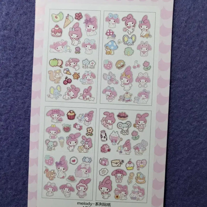 [BUNJANG] Sanrio Chiikawa Transparent Sticker Set / 산리오 치이카와 투명 스티커 ( 쿠로미 시나모롤 한교동 마이멜로디 )