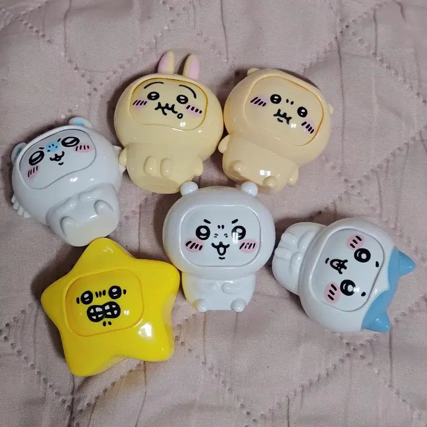 [BUNJANG] CU Munjakgwi Chiikawa Face Change Figure Bundle Set / CU 먼작귀 치이카와 페이스체인지 피규어 6종 세트 일괄