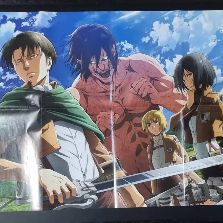 [BUNJANG] Attack on Titan Group Poster / [포스터/굿즈] 진격의거인 단체 ver 뉴타입 2017년 부록 리바이