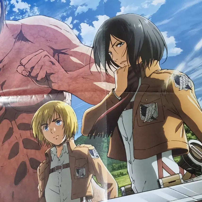 [BUNJANG] Attack on Titan Group Poster / [포스터/굿즈] 진격의거인 단체 ver 뉴타입 2017년 부록 리바이