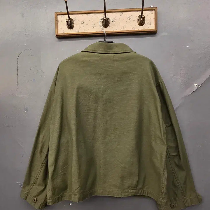 [BUNJANG] Vintage Khaki Short Jacket / 일본빈티지 카키색 야상스타일 숏 자켓