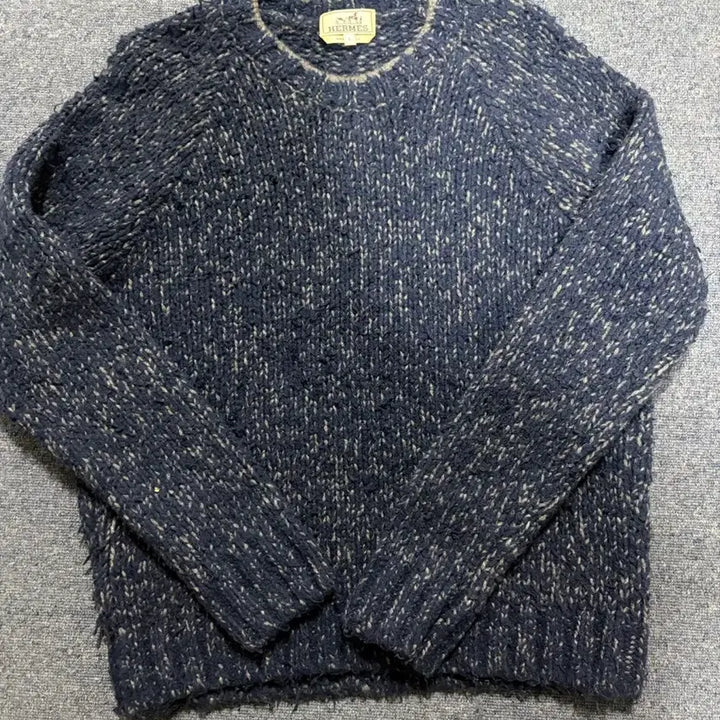 [BUNJANG] Hermes Navy Knit Sweater / 에르메스 네이비 니트 스웨터