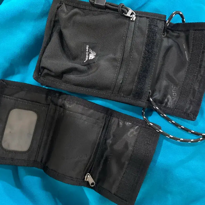 [BUNJANG] New Balance Card Wallet Set / 뉴발란스 목걸이 카드지갑 세트 블랙