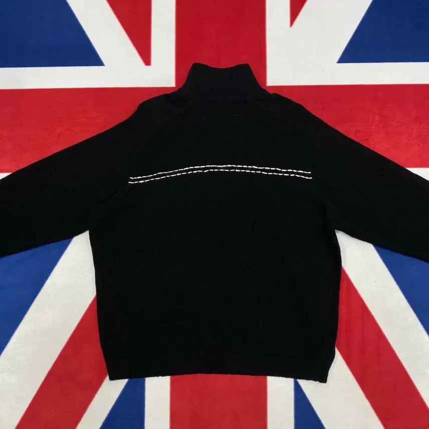 [BUNJANG] Setter Pocket Stitch Half Zip-up Knit Sweater / 세터 포켓 스티치 하프집업 니트 L 실측 XL