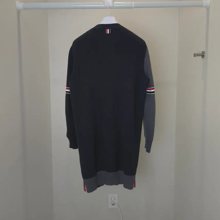 [BUNJANG] Thom Browne Milano Stitch Long Cardigan (Navy/Gray) - Size 2 / [정품] 톰브라운 밀라노 스티치 롱가디건 / MKC311F