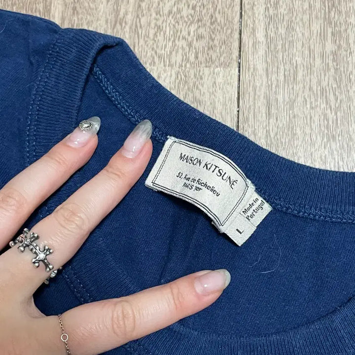 [BUNJANG] Maison Kitsune Navy T-shirt / 메종키츠네 반팔 네이비