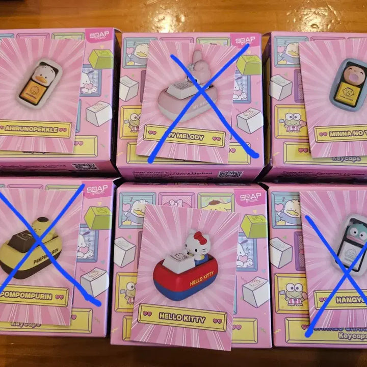 [BUNJANG] Tinyville Sanrio Keycap & Keyring Set / 타이니빌 산리오 키캡 키링 민나노타보