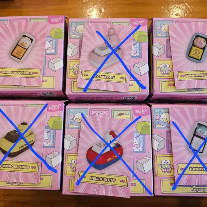 [BUNJANG] Tinyville Sanrio Keycap & Keyring Set / 타이니빌 산리오 키캡 키링 민나노타보