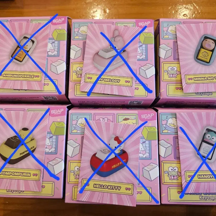 [BUNJANG] Tinyville Sanrio Keycap & Keyring Set / 타이니빌 산리오 키캡 키링 민나노타보