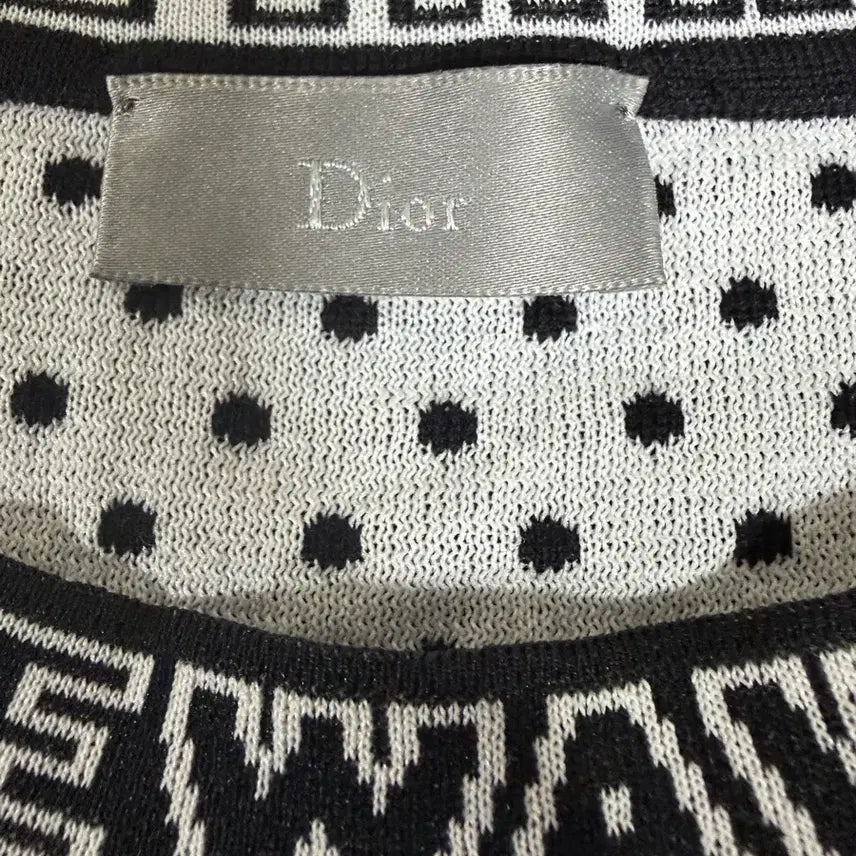 [BUNJANG] Dior NEWAVE Dot Long Sleeve Knit / Dior NEWAVE 도트 긴팔니트