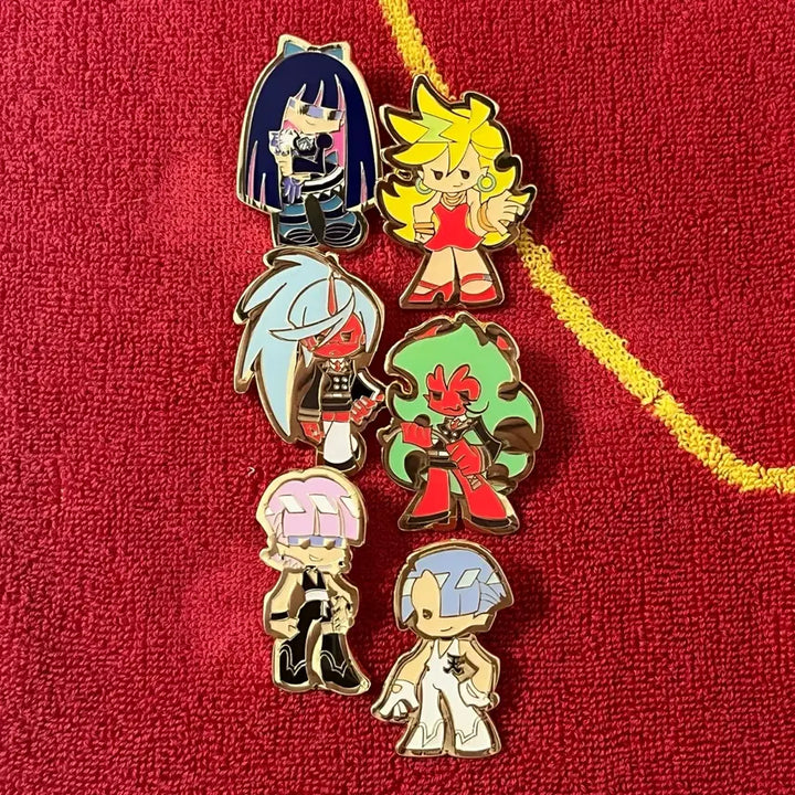 [BUNJANG] Panty & Stocking Metal Pin Badges (6 Types) / 개당판매) 팬티&스타킹 금속 핀뱃지 6종 팬스가