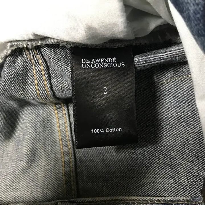 [BUNJANG] Awe'nd Blue Wide Biker Jeans / 어웬드 블루 와이드 바이커 진 2사이즈