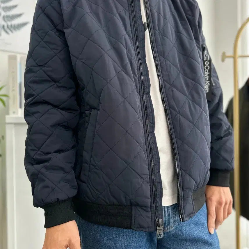 [BUNJANG] Calvin Klein Camouflage Quilted Jacket / 원가무시 땡처리! 정품 CK 카모플라쥬 퀼팅자켓!