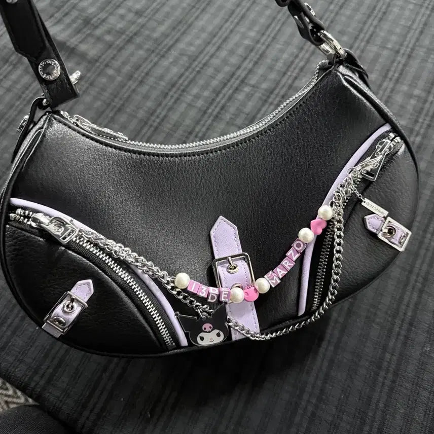 [BUNJANG] 13 De Marzo Sanrio Kuromi Shoulder Bag / 13 디 마르조 산리오 콜라보 쿠로미 숄더백