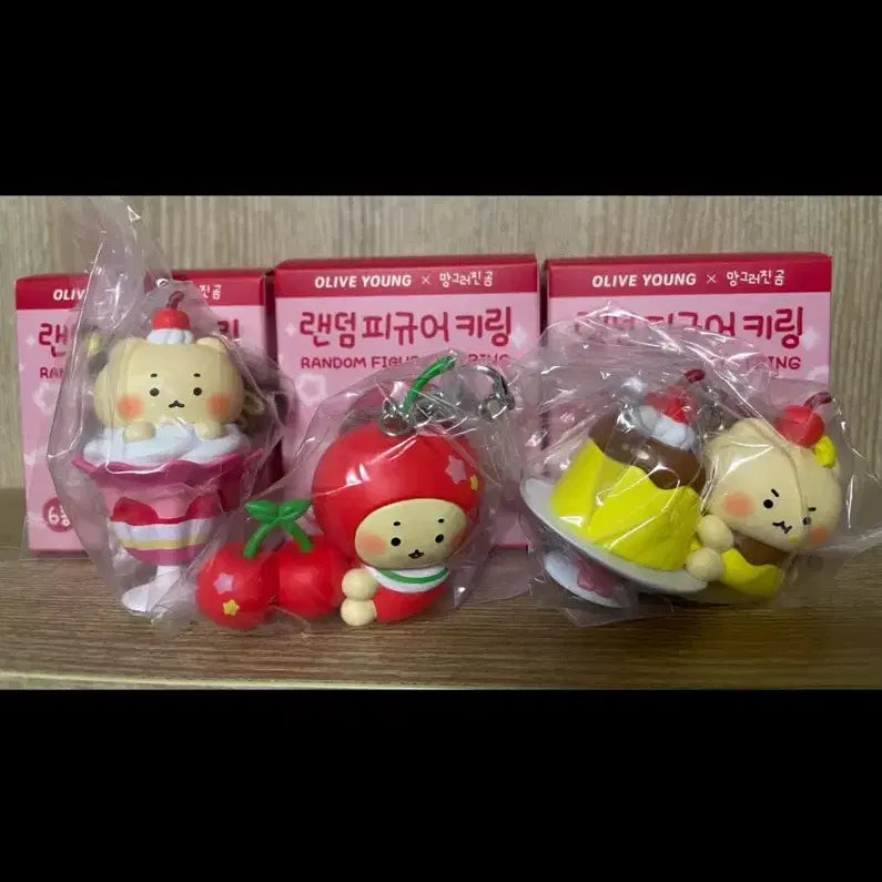 [BUNJANG] Manggeu-jin Gom Figure Keyring / 올리브영 망그러진곰 랜덤 피규어 키링