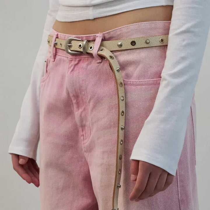 [BUNJANG] LCDC Western Crack Leather Belt / LCDC 웨스턴 크랙 레더 벨트