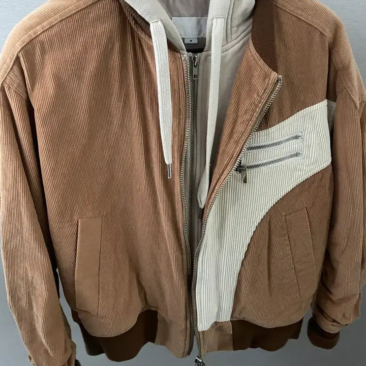 [BUNJANG] Foss 333 Corduroy Hooded Zip-up / 포스333 코듀로이 후드 집업