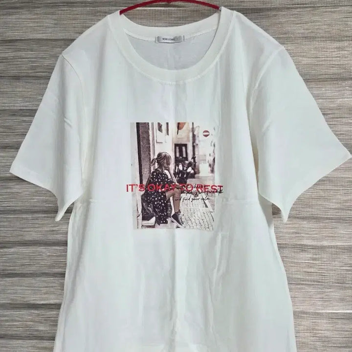 [BUNJANG] Graphic Print Short Sleeve T-Shirt / 새상품)프린팅 반팔 티셔츠