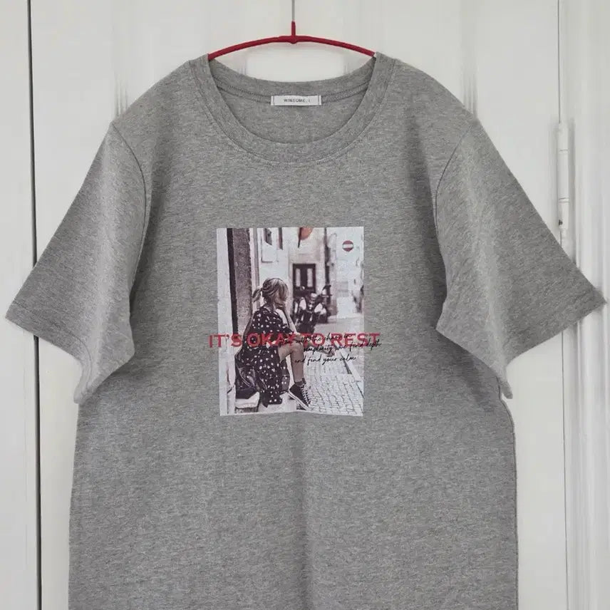 [BUNJANG] Graphic Print Short Sleeve T-Shirt / 새상품)프린팅 반팔 티셔츠