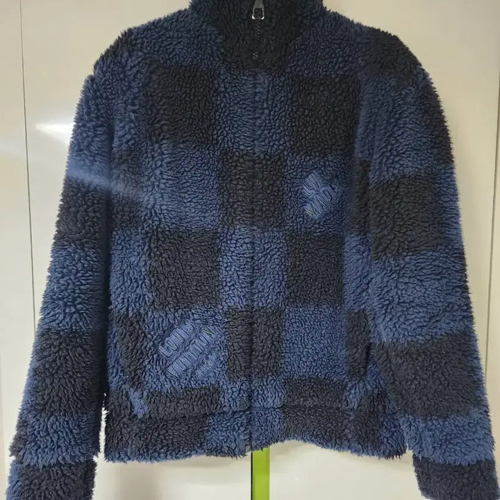 [BUNJANG] Louis Vuitton LV MADE Fleece Jacket S Size / 루이비통 LV MADE 체크 플리스 자켓 S사이즈 95-100사이즈
