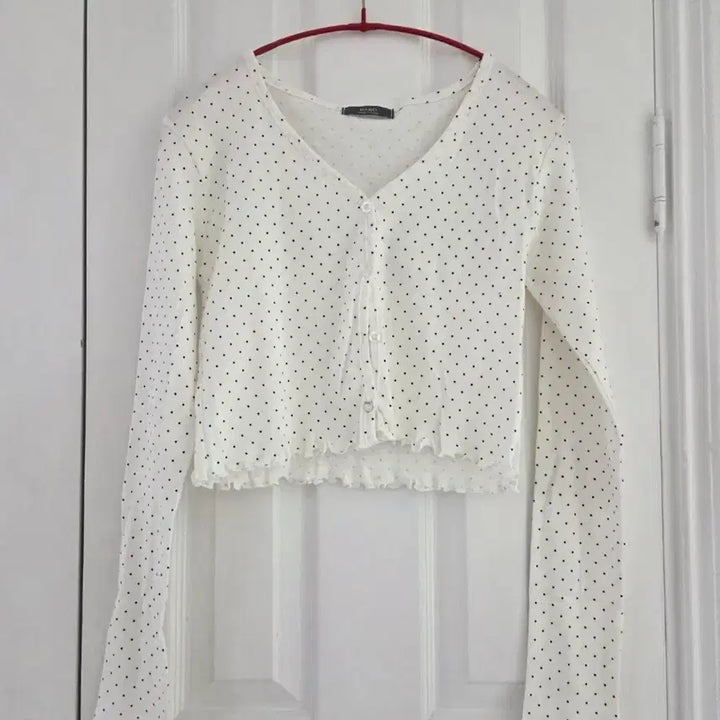 [BUNJANG] Striped Cardigan / 땡땡이 가디건