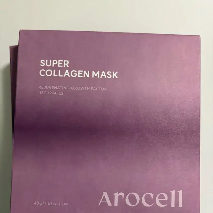 [BUNJANG] Arocell Super Collagen Mask (4pcs) 2 Boxes / 아로셀 슈퍼 콜라겐 마스크 4개입 2박스