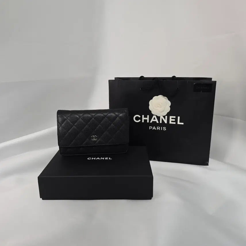 [BUNJANG] Chanel Classic WOC Caviar Black Silver Hardware / 샤넬 클래식 woc 케비어 블랙 은장