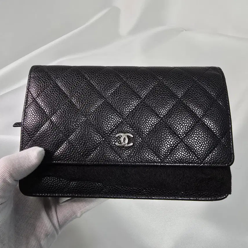 [BUNJANG] Chanel Classic WOC Caviar Black Silver Hardware / 샤넬 클래식 woc 케비어 블랙 은장