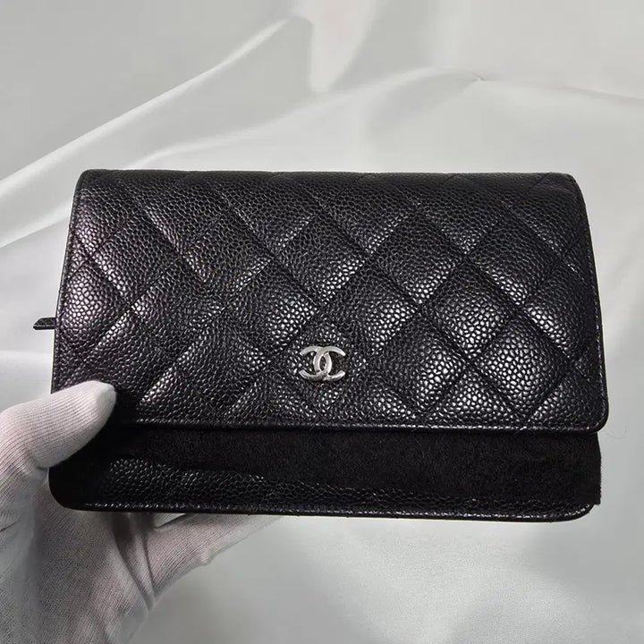 [BUNJANG] Chanel Classic WOC Caviar Black Silver Hardware / 샤넬 클래식 woc 케비어 블랙 은장