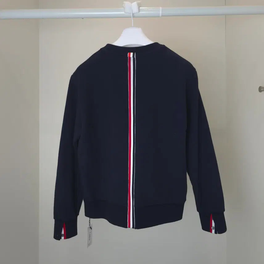 [BUNJANG] Thom Browne Three Stripe Sweatshirt Navy / [정품] 톰브라운 백삼선 맨투맨 / MJT085A