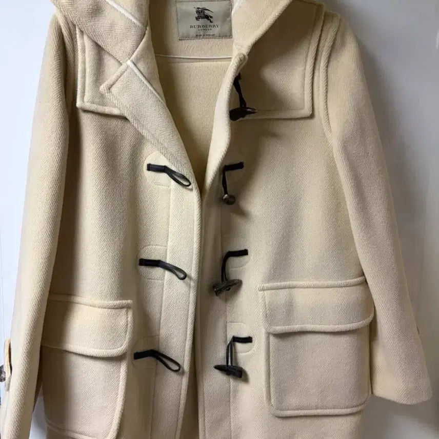 [BUNJANG] Burberry Ivory Duffel Coat / 버버리 아이보리 더플 코트