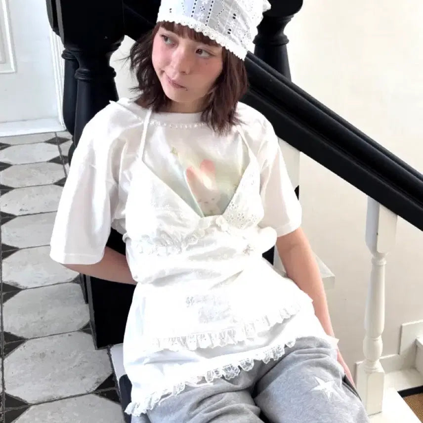 [BUNJANG] Jolie Raid Daisy Head Scarf / 졸리레이드 데이지 헤드스카프 Daisy head scarf