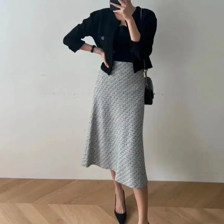 [BUNJANG] SIE Ines Flare Skirt - Black / 시에 SIE 이네스 플레어 스커트 S 블랙빈