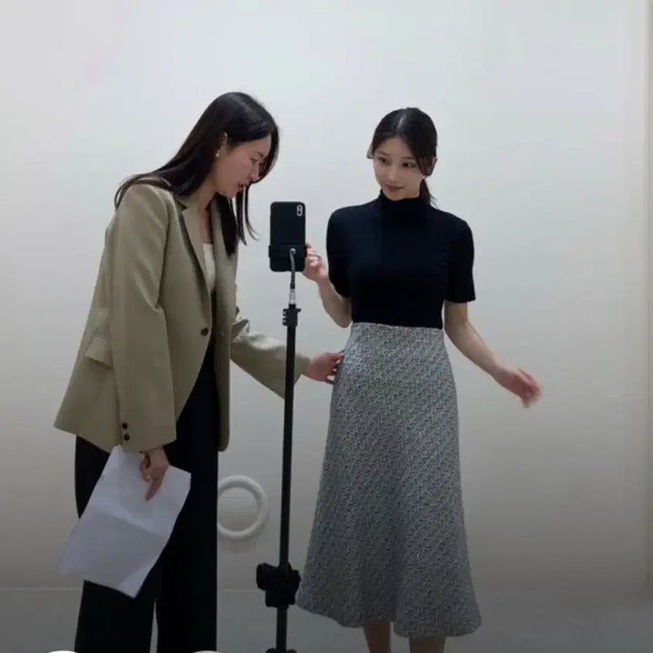 [BUNJANG] SIE Ines Flare Skirt - Black / 시에 SIE 이네스 플레어 스커트 S 블랙빈