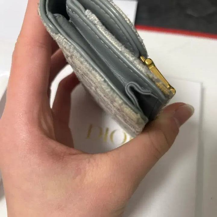 [SOLD OUT] 디올 오블리크 카드지갑 그레이 D로고