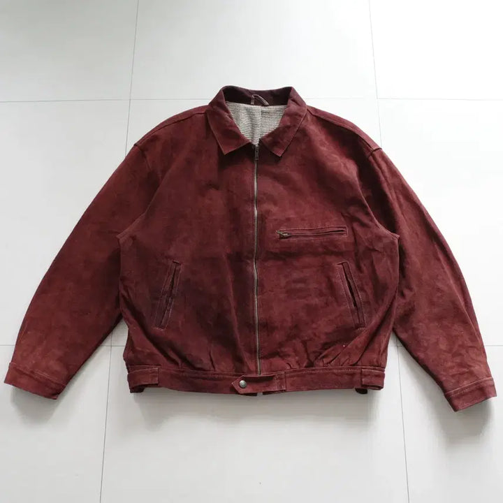 [BUNJANG] Peperoni 90s Suede Leather Jacket / 90s 페페로니 Peperoni 스웨이드 스포츠 레더 자켓