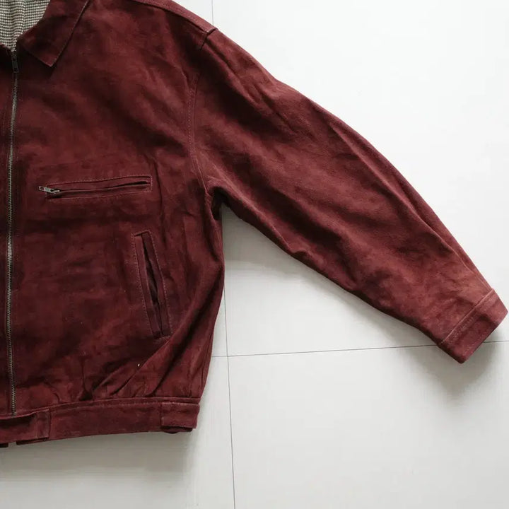 [BUNJANG] Peperoni 90s Suede Leather Jacket / 90s 페페로니 Peperoni 스웨이드 스포츠 레더 자켓