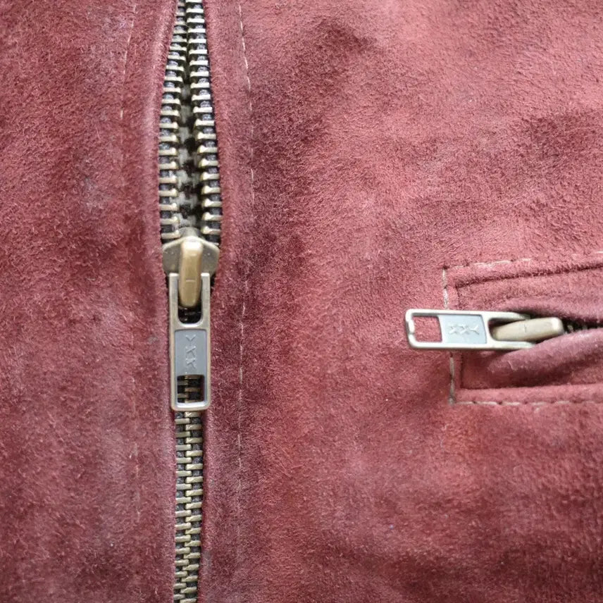 [BUNJANG] Peperoni 90s Suede Leather Jacket / 90s 페페로니 Peperoni 스웨이드 스포츠 레더 자켓