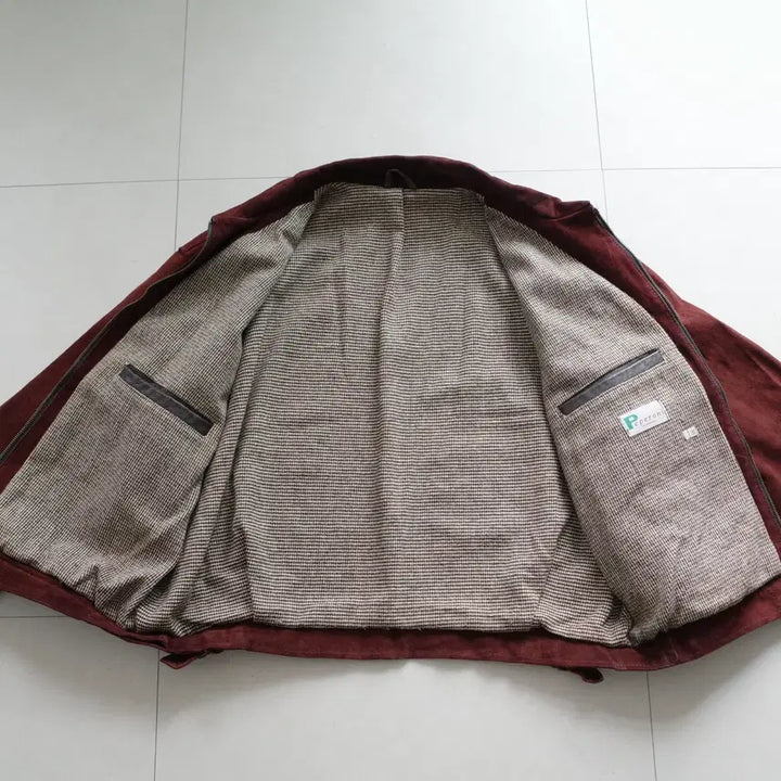 [BUNJANG] Peperoni 90s Suede Leather Jacket / 90s 페페로니 Peperoni 스웨이드 스포츠 레더 자켓