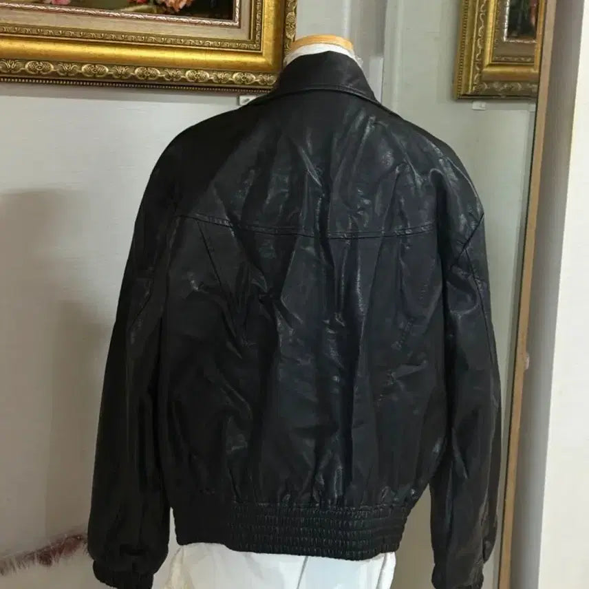 [BUNJANG] BESLOW Black Leather Jacket (M) / (정품) 비슬로우 (BESLOW) 블랙 가죽자켓 판매 M