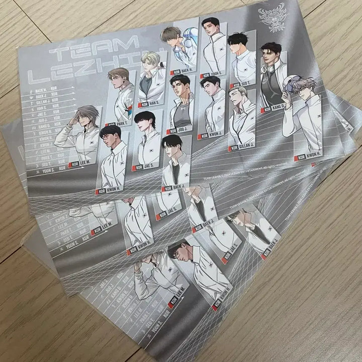 [BUNJANG] TEAM LEZHIN 2024 Postcard Bundle Set / 2024 팀레진 엽서 일괄