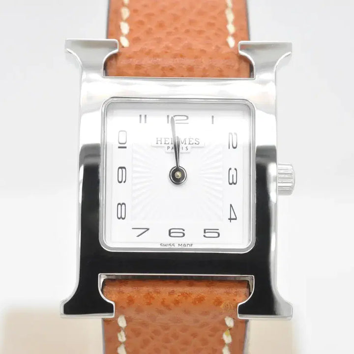 [BUNJANG] Hermès H Hour PM Women's Wristwatch / <세일>에르메스 H아워 은장 중고명품 손목시계 여성용 PM사이즈 가죽시계