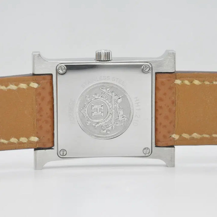 [BUNJANG] Hermès H Hour PM Women's Wristwatch / <세일>에르메스 H아워 은장 중고명품 손목시계 여성용 PM사이즈 가죽시계