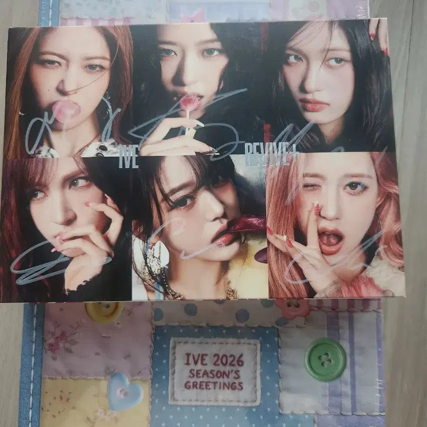 [BUNJANG] IVE Signed Album / 아이브 IVE 리바이브 친필 사인 비매 + 2026 시즌 그리팅