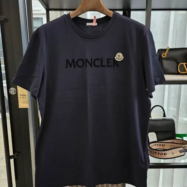 [BUNJANG] Moncler Logo T-shirt Navy / [정품/새상품급/신형/XXL] 몽클레어 로고 반팔티셔츠 네이비 면티