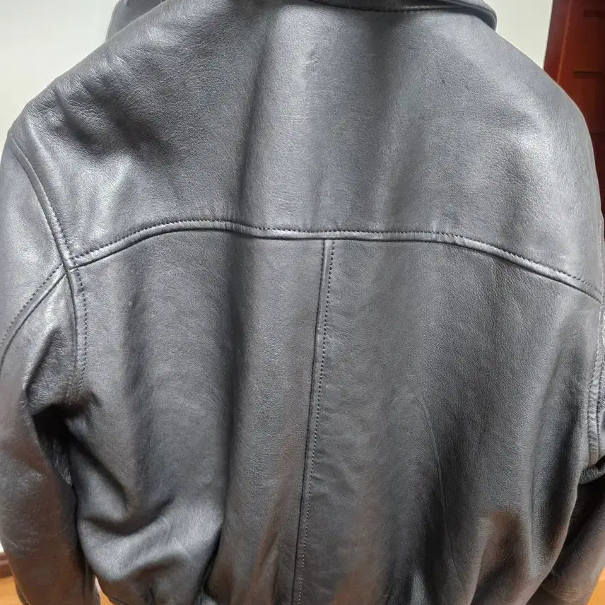 [BUNJANG] ZARA A2 Leather Jacket / 자라 A2 양가죽 블랙 레더 자켓