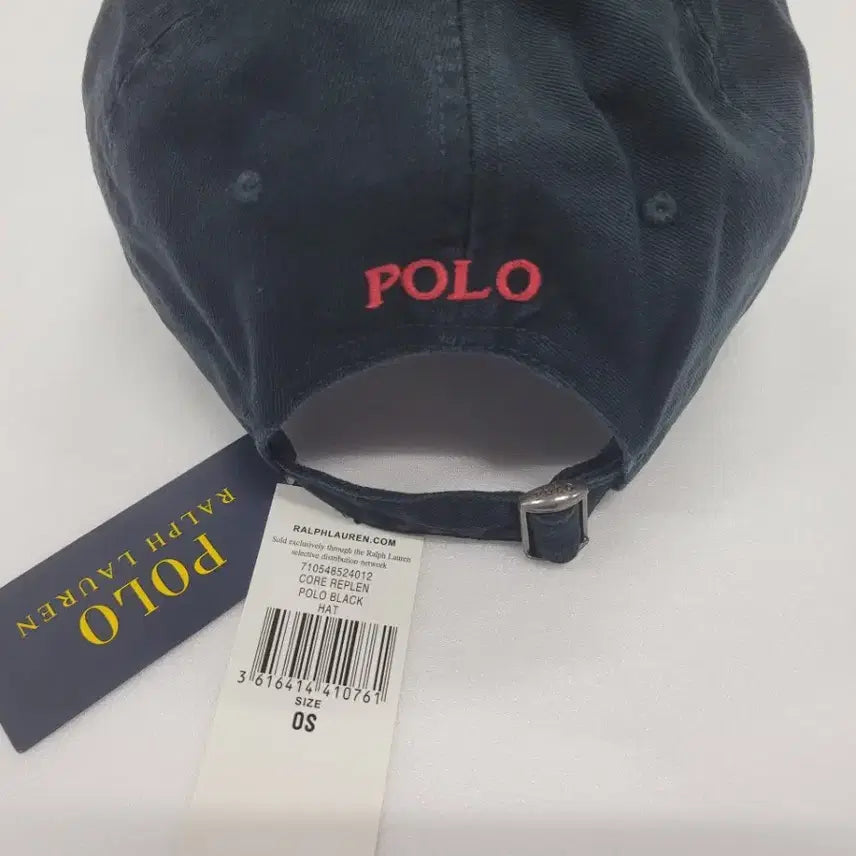 [BUNJANG] Polo Ralph Lauren Black Cotton Cap / 폴로 랄프로렌 볼캡 모자 블랙
