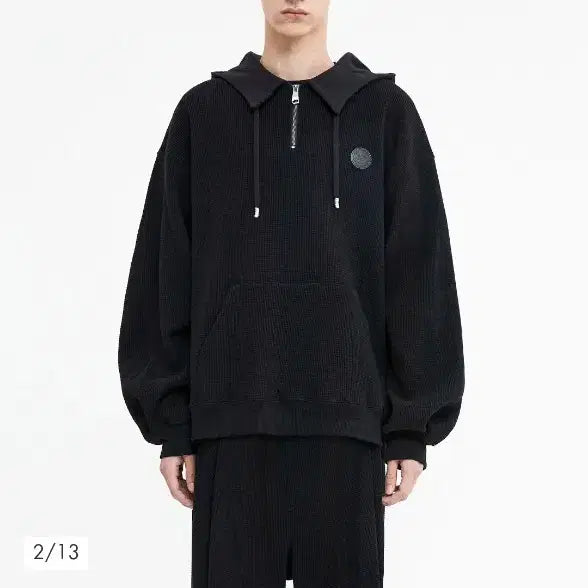 [BUNJANG] ADER Error Spheric Logo Hoodie Black A2 / 아더에러 스페릭 로고 후드 블랙 A2사이즈